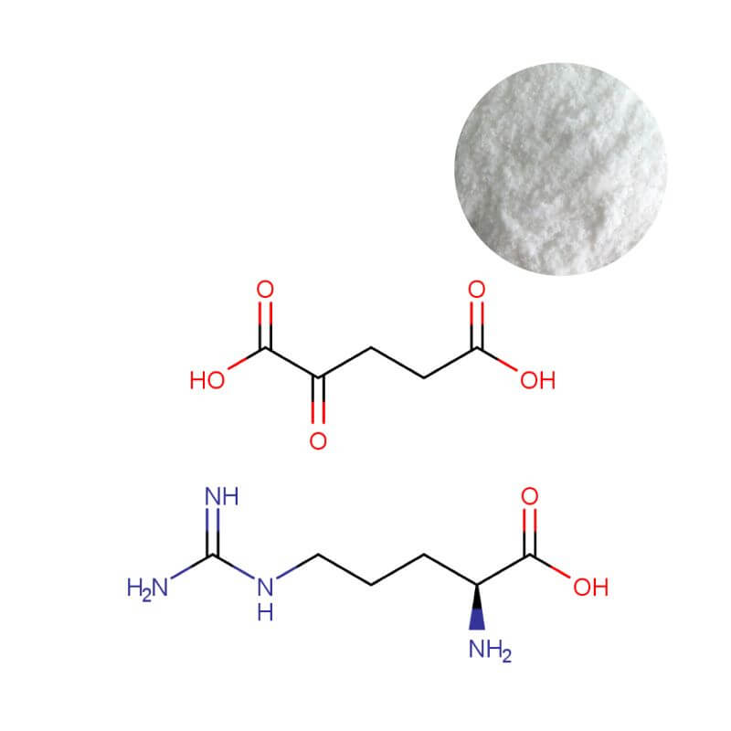 AAKG 2:1 powder with molecular structure for supplement formulation