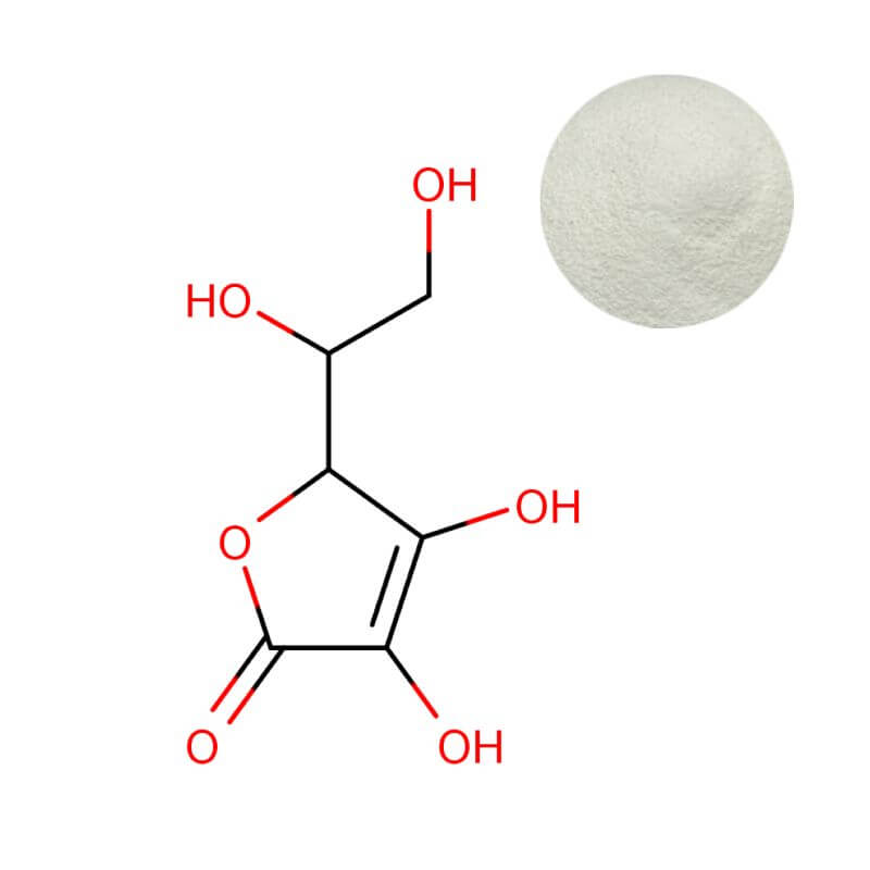 Ascorbic Acid (Vitamin C) Powder and Molecular Structure for Industrial Use | Oclean Nutra