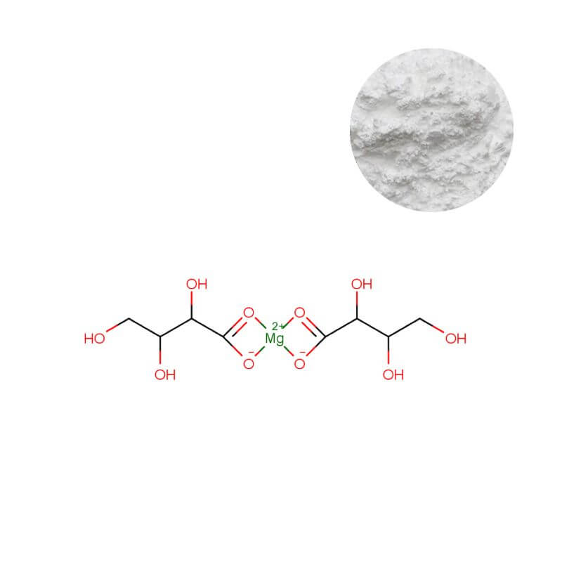 High-purity Magnesium L-Threonate powder with molecular structure for supplement formulation