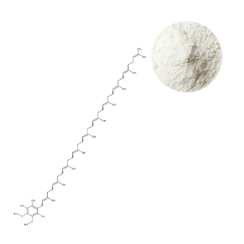 Ubiquinol CoQ10 Powder (Active Form) - Molecular Structure and Stabilized Powder | Oclean Nutra