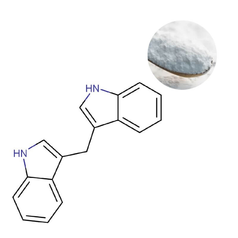 High-Purity DIM (Diindolylmethane) Powder with Molecular Structure Formula C₁₇H₁₄N₂