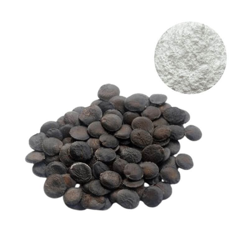 Premium Griffonia 5-HTP Extract (≥99% Purity) Powder alongside Natural Griffonia Simplicifolia Seeds