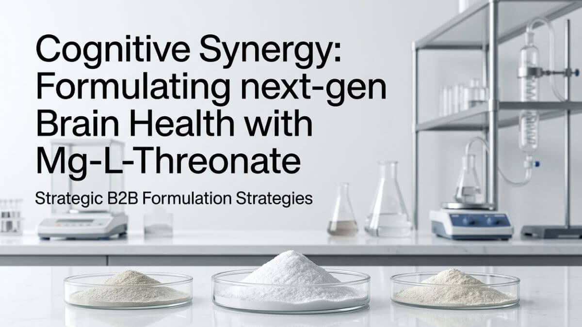 B2B cognitive synergy formulation with Magnesium L-Threonate and nootropic ingredients.