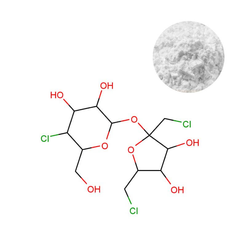 High-purity Sucralose Powder and its Molecular Structure (C12H19Cl3O8) - Bulk Supplier | Oclean Nutra
