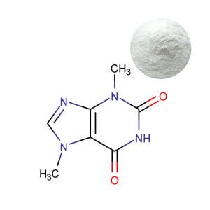 Bulk supply of HPLC-verified 99% Theobromine powder for dietary supplement manufacturing.