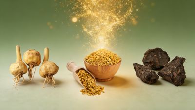 Maca Fenugreek Shilajit male vitality synergy