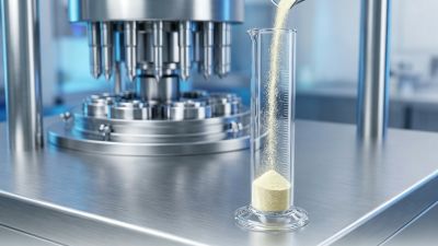 Purified NMNH disodium salt crystalline powder during flowability analysis.