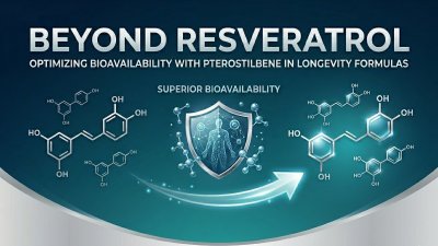 Superior bioavailability of pterostilbene in advanced cellular health formulas.