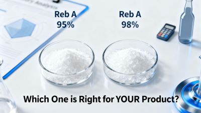 Professional Comparison: Reb A 95% vs. 98% Stevia Extracts - A Guide to Choosing the Right One.