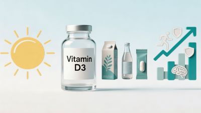 Visual summary: Vitamin D3 evolution and market growth.